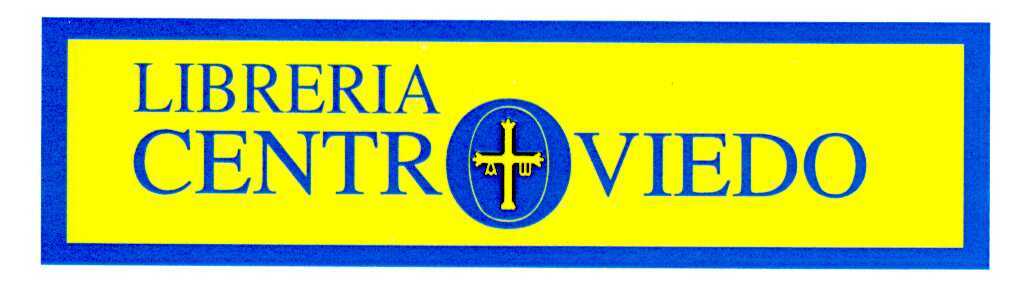 Logotipo Librería Centroviedo amarillo y azul